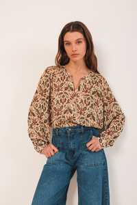 Indi Cold: Indi & Cold Smock Detail Button Shirt Lino