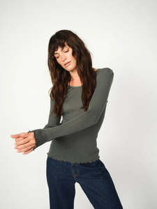 Mos Mosh Elaine Long Sleeve Seamless Tee Urban Chic