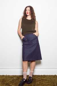 Dalston Sale: Dalston Sara Skirt Indigo Denim