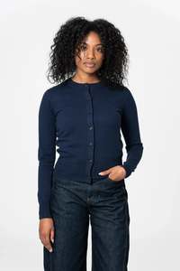 Dinadi: Dinadi Merino Cardigan Space Blue
