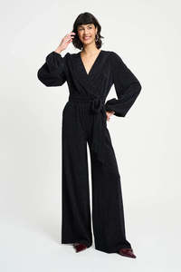 Pom: Pom Amsterdam Glitter Noir Jumpsuit