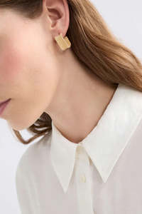 Elk Detta Hoop Earring Gold