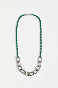 Elk Torss Long Necklace Gunmetal