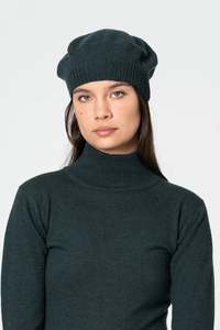 Dinadi: Dinadi Merino Beret Peacock Green