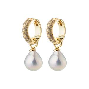 Pilgrim Edele Fresh Water Pearl Earrings Gold Plated