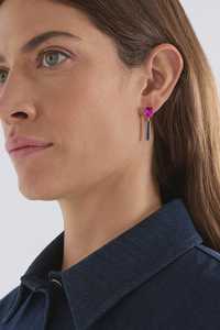 Earrings: Elk Ival Short Drop Earring Fuchsia