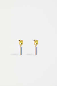 Earrings: Elk Ival Short Drop Earring Chartreuse
