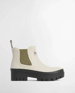 Barbour Halton Ankle Welly Light Oak/Bleached Olive