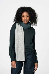 Gifts: Dinadi Merino Scarf Peacock Blocked