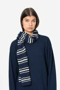 Dinadi Merino Handknit Striped Scarf