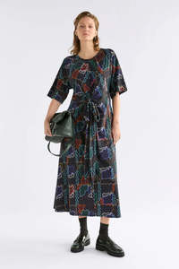 Elk Kihte T Shirt Dress Suma Line Print