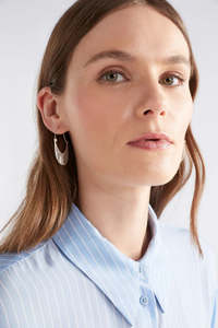 Elk Solsken Small Hoop Earring Silver