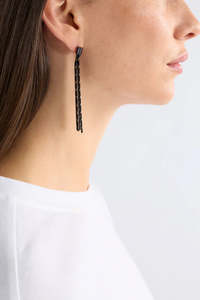 Elk Vodel Drop Earring Black/Gold