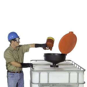 Products: Large Ultra Funnel - Burp Free with Hinged Lid - pH7 - Neutralising Hazards