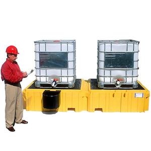 Products: Ultra Twin IBC Spill Pallet - pH7 - Neutralising Hazards