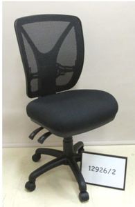 Products: Evolve Mesh Back Heavy Duty with Black fabric seat - Damba Chairs