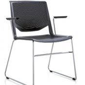 Products: Visitor Sled Chair on chrome frame with arms (Wind D919) - Damba Chairs