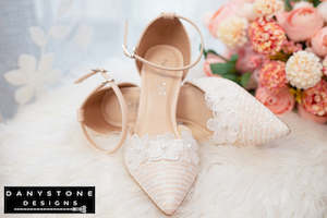 Designer Shoes: Handmade Lace Bridal Shoes, 9cm