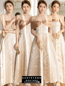 Bridesmaid Collection: Elegant A-Line Satin Formal Dress for Weddings and Prom