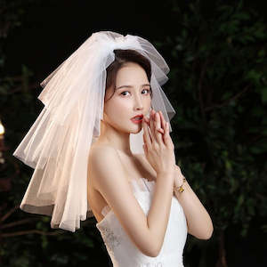 Classic 3-Layer Short Bridal Veil - 34/45/65cm