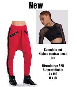 Costume Hire: Hire - Hip Hop Pants & Mesh Top