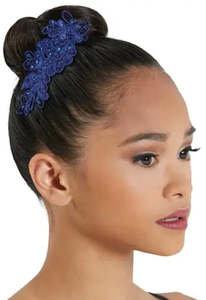 Accessories: Embroidered Sequins Applique - Sapphire
