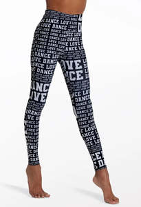 Dancewear: Love Dance Printed Leggings