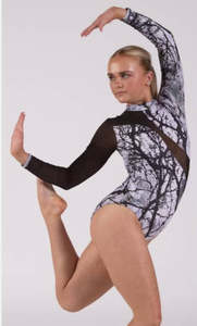 Competition: Tempest Leotard - Multi Grey - Size MA