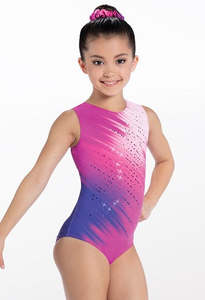 Gymnastic: Brushstroke Foil Dot Leotard