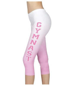 Pink Ombre; gymnast leggings