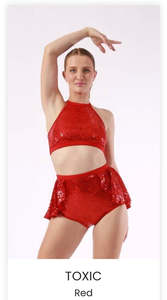 Toxic Red 2 piece - size child 12