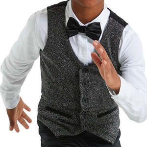 Boy's Woven Metallic Vest