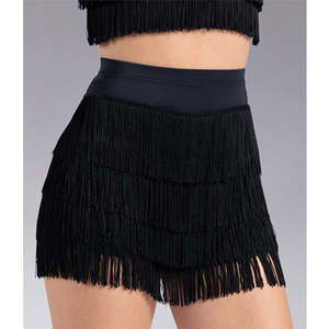 Mix And Match: High Waist Fringe Dance Shorts