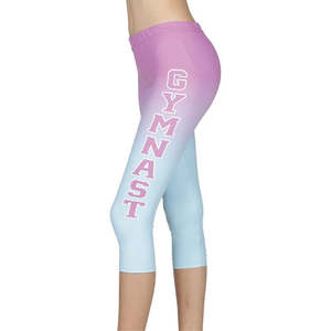 Ombre: Gymnastics Sublimated 3/4 Leggings