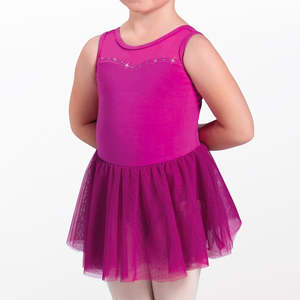 Skirts Dresses: Kid's Cotton Rhinestone Dress