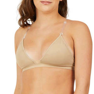 Undergarments 1: Deep Neck Clear Back Bra