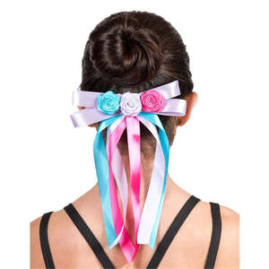 Barrette Flower Ribbon