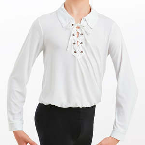 Male Dancers: Boys Laced Ballet Shirt