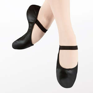 Ballet Shoes: Full Sole Leather Ballet Shoe (Black)