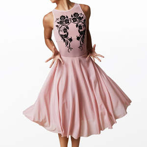 Xsa Rts: Floral Flocked Mesh Dress