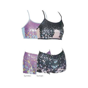 Ombre: Unicorn Crop & Short Set