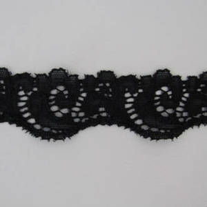 Black Fancy Elastic 3cm wide