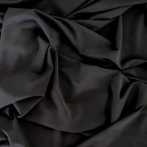 Products: Black Non Stretch Polyester Satin Lining Remnant 0.55m