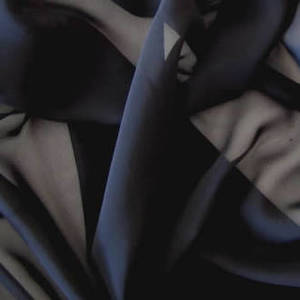 Black Plain Chiffon 112cm Wide Remnant 1.9m