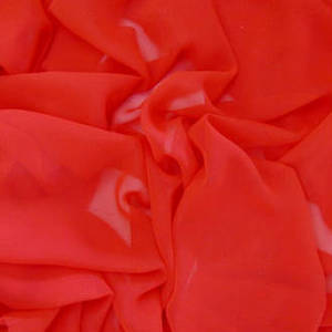Products: Red Plain Chiffon 150cm 0.5m Remnant