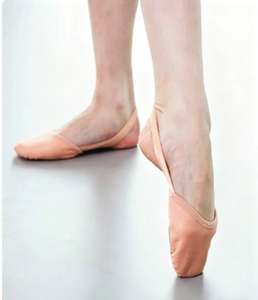 Leather Half Shoes Ballet Pink – Jazz Contemporary Turning Dance Shoes Foot Thong