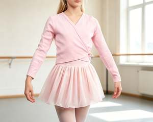 Girls Cotton Dance Wrap Top Ballet Dance Warm Up Cardigan