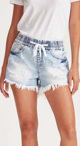 Junkfood Jeans: Junkfood Stella Vintage Short Blue