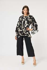 Clarity Matisse Top C47367 - Black/Natural