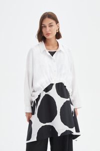 Tirelli: Tirelli Wide Crop Overshirt 25a3720 - White